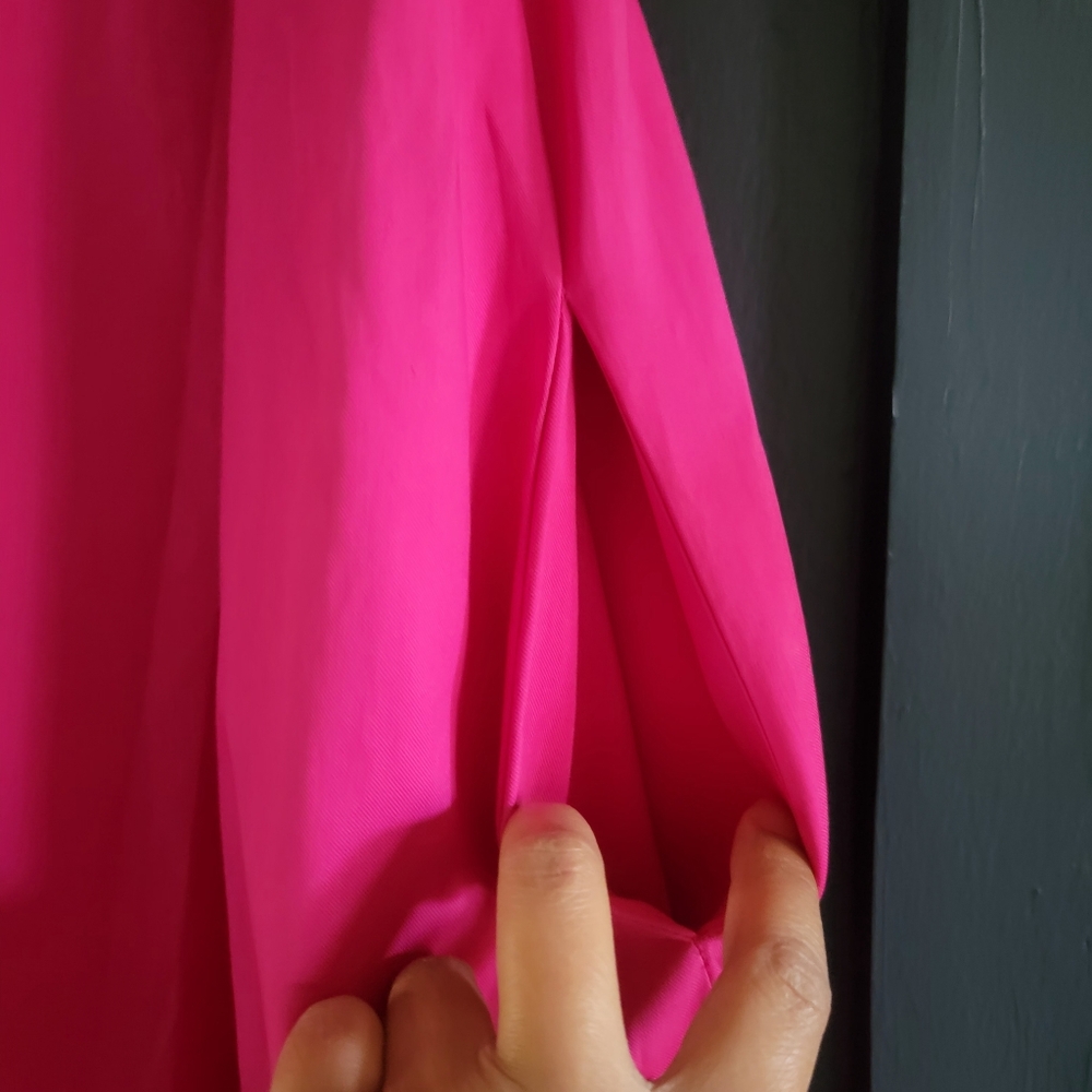 New INC International‎ Concepts Puff-Sleeved High-Low Midi Dress Medium Pink - Picture 8 of 14